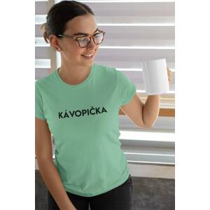 MMO Dámské tričko Kávopička Barva: Mätová, Velikost: XL