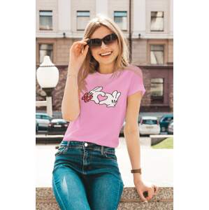 MMO Dámské tričko Ruky Minnie Barva: Ružová, Velikost: XL