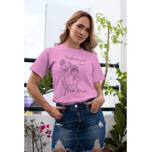MMO Dámské tričko Nejkrásnější slovo Barva: Ružová, Velikost: L