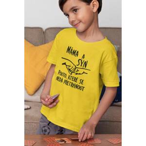 MMO Chlapecké tričko Máma a syn pouto Barva: Žlutá, Velikost: 110