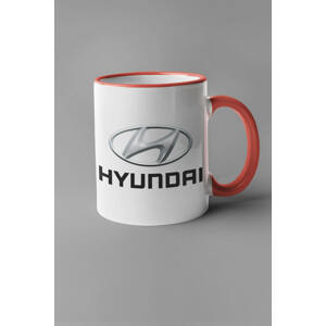 MMO Hrnek s logem auta Hyundai Barva: Červená