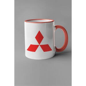 MMO Hrnek s logem auta Mitsubishi Barva: Červená